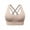 Beige, variant on Kovlvoll High Support Sports Bras for Women Seamless No Underwire Crisscross Back Athletic Running Yoga Workout Bra