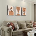 thumbnail image 2 of Boho Wall Decor Living Room Canvas Wall Art For Bedroom Minimalist Abstract Wall Paintings Wall Decorations For Girl Room Office Wall Decor Pictures Room Home Decor Art 12" X 16" 3 Piece, 2 of 6