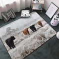 thumbnail image 3 of Cow (2) Shaggy Area Rug, Rugs for Living Room Bedroom Non Slip Door Mat Indoor Carpet Machine Washable Nursery Home Decor Floor Mats for Entryway 60x39in-#, 3 of 5