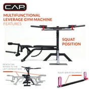 CAP Full-Body Plate Loaded Adjustable Flat, Incline, Squat Leverage Gym Machine