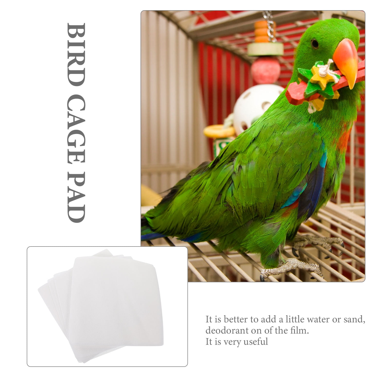 100 Sheets of Bird Cage Liner Papers Disposable Bird Cage Cushions Absorbent Cage Liners Walmart
