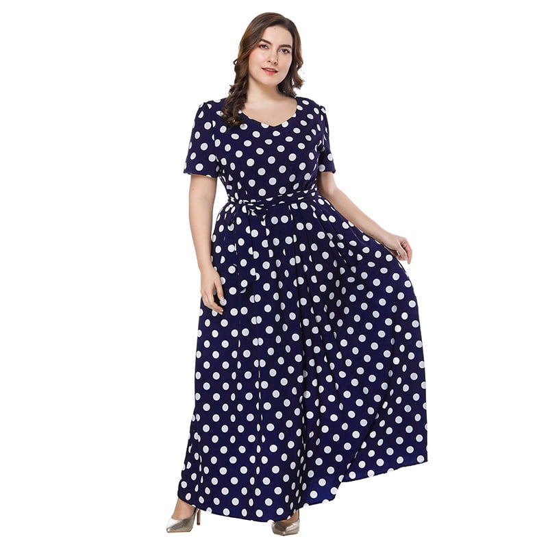 plus size spotty dress