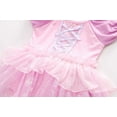 thumbnail image 4 of Bellafa Newborn Baby Girls Cartoon Onesie Romper Dress Fairy Princess Bodysuit Fancy Tutu Dress Easter Birthday Party Dress w/ Headband, 4 of 10