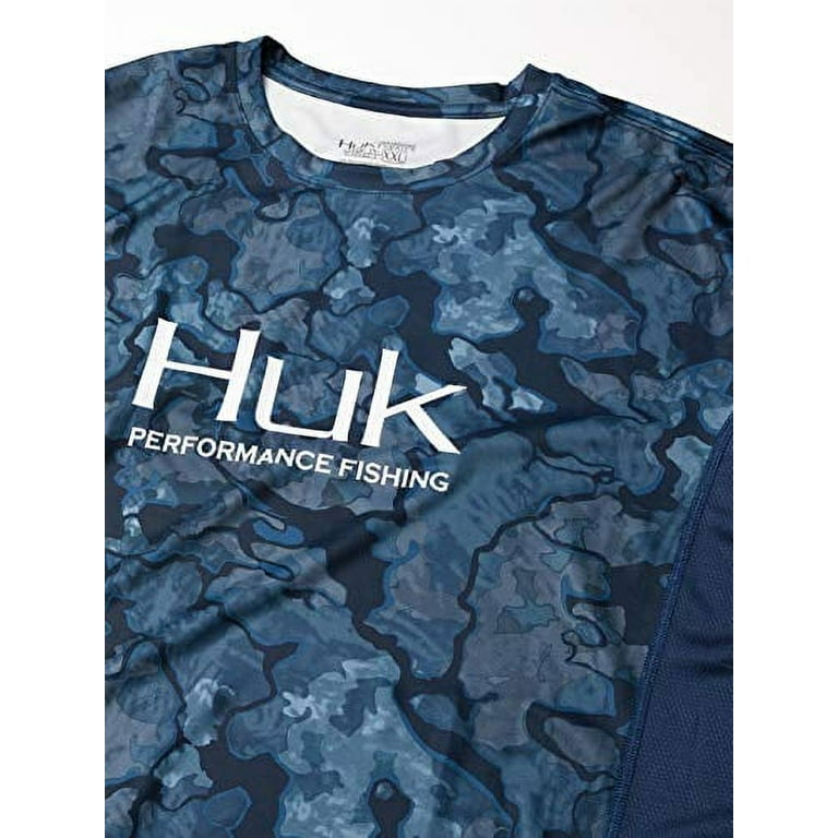 Huk, Shirts, Huk Performance Fishing Black Gray Long Sleeve Camo Icon X  Hoodie M Euc Angler