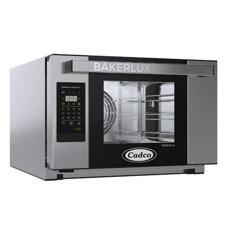 Cadco XAFT-03HS-LD Bakerlux LED Panel Heavy-Duty Countertop Convection Oven with Digital Controls and Humidity, Stainless Steel, NSF, 208-240v, For Commercial Use