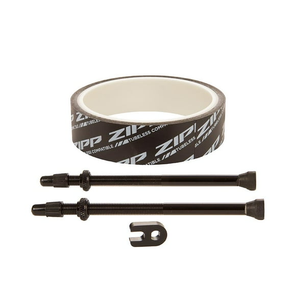 Zipp, Tubeless Kit, 23mm tape and 100mm valves, Fits 858 and 808NSW