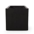 thumbnail image 6 of Bailor Outdoor Cast Stone Rectangular Planter, Set of 2, Black, 6 of 6