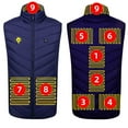 thumbnail image 2 of Gamivast Quilted Heated Vest for Men and Women Washable Multiple Heating Zones and 3-levels Jackets with 2 Control Loose Zip Up Stand Collar Winter Coats USB Charging Jacket, 2 of 4