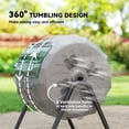 thumbnail image 4 of Contenedor de Compost Outsunny de 360° con Doble Cámara de 163L para Exterior, 4 of 9