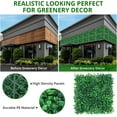 thumbnail image 2 of Hipicute Artificial Grass Wall Boxwood Hedge Wall Panels, 24"x16" Artificial Grass Backdrop Wall Privacy Fence with UV Protection for Outdoor Indoor Garden Fence Backyard, 12 PCS C99, 2 of 3