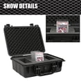 thumbnail image 5 of PIT66 Graded Card Storage Box Fit for BGS PSA SGC FGS Graded Sports Trading Cards,Weatherproof Case Impact Absorbing Foam Slots (Large, Black), 5 of 6