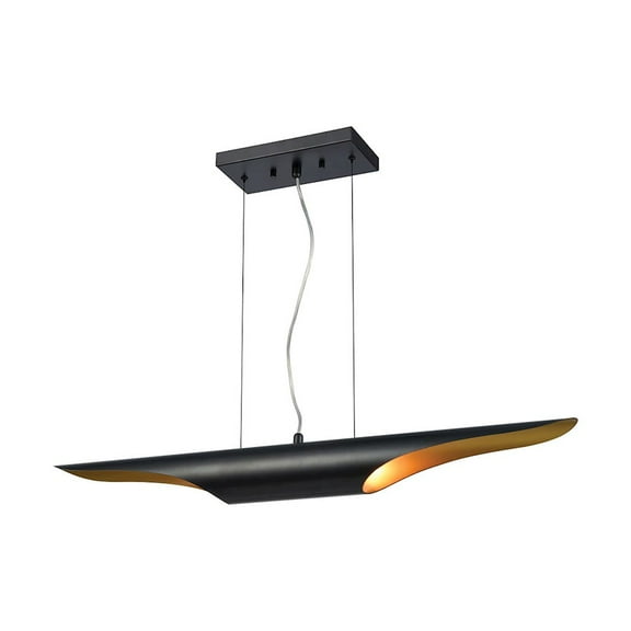 Dimond Lighting 1140-060 35.5" Matte Black 2-Light Modern Pendant Fixture