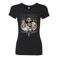 thumbnail image 2 of Wild Bobby Las Vegas Fan LV Fantasy Sports Women Slim Fit Junior Tee, Black, X-Large, 2 of 5
