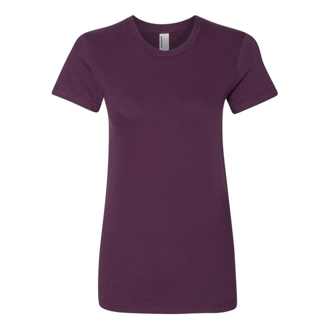 Women’s Fine Jersey Tee, S, Eggplant