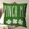 thumbnail image 5 of St Patricks Day Decor-Throw Pillow Covers 18x18 inch, Shamrock Linen Pillow Case, Irish for Large Couch Sofa Home Indoor Outdoor Holiday Decor, 5 of 5