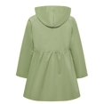 thumbnail image 2 of Chaqueta con capucha Betusline para niña, rompevientos, color verde, 4-5T, 2 of 7