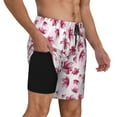 thumbnail image 6 of Rocae Lilies Flowers for Men's Swim Trunks Quick Dry With Two Side Pockets and One Lined Patch Pocket, 6 of 9