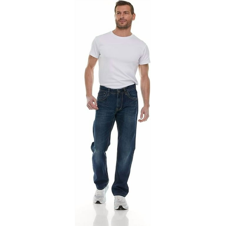 12 Pack Mens Wholesale Jeans Pants, Classic Fit Relaxed Bulk Denim