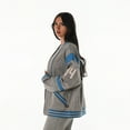 thumbnail image 6 of Unisex The Wild Collective  Gray Detroit Lions Oversized Retro Full-Zip Jacket, 6 of 7
