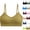 11# Yellow, variant on V-Neck Sports Bras for Women - Adjustable Thin Straps Padded Yoga Top Basic Wireless Camisole 2026 Brown M