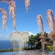 thumbnail image 4 of Wisteria artificial flor de vid de seda flor artificial largo arbusto colgante flores cuerda fiesta en casa decoración de la boda (un paquete de 20), blanco puro Muyoka Hogar, 4 of 6