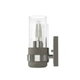 thumbnail image 4 of Hunter - River Mill 2-light Brushed Nickel, Small Vanity Light, Dimmable, Rustic Style, Rectangle Shaped, for Bedrooms, Dining, Living Rooms - 19465, 4 of 6