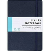 Papercode Luxury Lined Journal  Notebooks- Journals For Writing  w/ 130 Perforated Pages-  Perfect Notebooks for Work,  Travel, College- Journal for  Men and Women- Soft  Cover (1 Pack, Blue)
