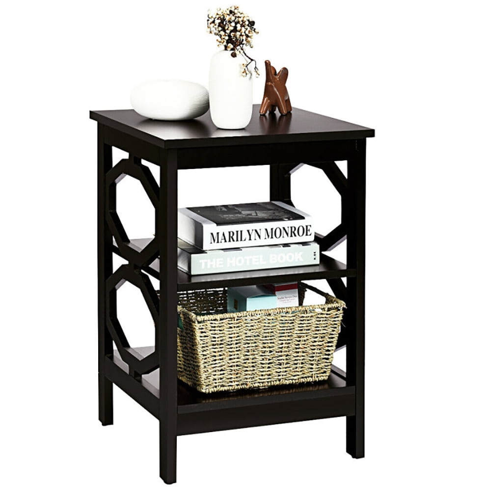 Finihen Side End Table, 3-tier Nightstand Sofa Side End Accent Table, Bed Side Tables, for Living Room, Bedroom, Coffee Finihen Side End Table, 3-tier Nightstand Sofa Side End Accent Table, Bed Side Tables, for Living Room, Bedroom, Coffee