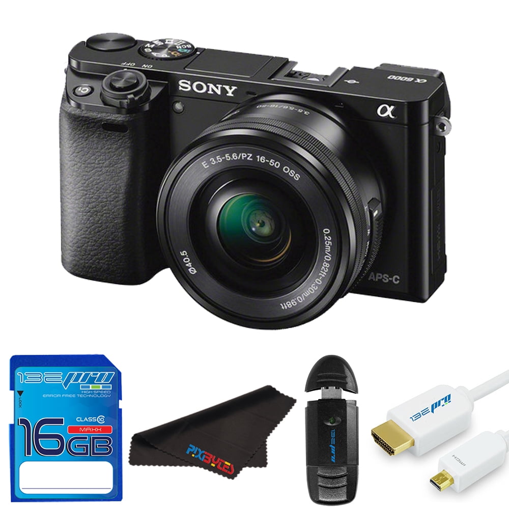 Sony Alpha a6000 Mirrorless Interchangeable-lens Camera w/ 16-50mm lens - White - Walmart.com Sony Alpha a6000 Mirrorless Interchangeable-lens Camera w/ 16-50mm lens - White - Walmart.com