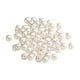 thumbnail image 2 of 100 cuentas con agujeros hechas a mano, bolas de abalorios, cuentas espaciadoras blancas para manualidades. 6mm, 2 of 9