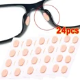 thumbnail image 3 of Plaquettes de Nez Autocollantes en Mousse EVA Antidérapantes Réutilisables Mini Forme Ovale Douce Kit d'Accessoires pour Lunettes Noir Forme D 8 Pcs, 3 of 6