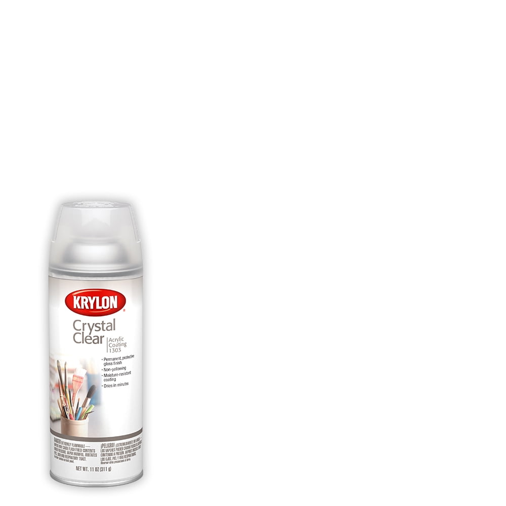 Krylon® Crystal Clear Acrylic Coating, Gloss, Crystal Clear, 11 oz.