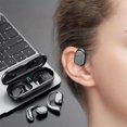thumbnail image 1 of Auriculares sobre la oreja IPX7 Llamadas manos prueba de agua Ligero para entrenamiento Negro, 1 of 9