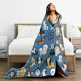 thumbnail image 5 of Yibo Tulips Floral Blanket Flannel Soft and Comfortable Anti-static Bed Sofa Blanket, 5 of 6