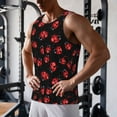 thumbnail image 6 of Haiem Beautiful Red Ladybug Men Workout Tank Top Gym Bodybuilding Sleeveless Muscle T Shirts Athletic Tank Breathable Workout Shirt-Small, 6 of 8