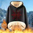 thumbnail image 1 of Sudadera con capucha de manga larga para mujer, informal, con capucha, para exteriores y chaquetas, a la moda, con estampado de blusa, sudadera de manga larga, abrigo con capucha para mujer, 1 of 3
