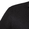 thumbnail image 4 of Fgnfyis Mens Jackets Autumn Winter Wool Blend Long Coat Solid Color Thicken Overcoat Men’S Trench Coat Mid Length Warm Mens Coats Black L, 4 of 6