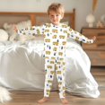 thumbnail image 6 of Dailycode Cotton Pajama Set Snug Fit Long Sleeve Top and Pants for 18M-8Y Cartoon Bus Tree, 6 of 7