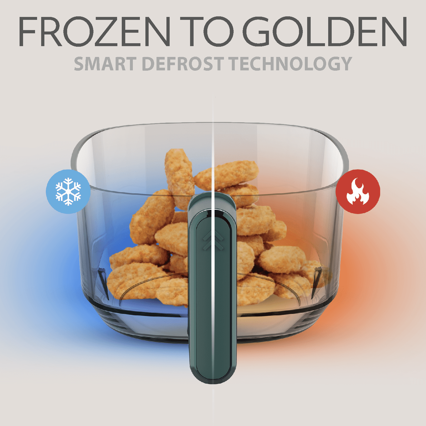 Willow Kitchen 5Qt Glass Air Fryer, Forest Moss Green – Non-Toxic Digital Air Fryer, Precision Touch Screen, 5 Cooking Presets, Keep Warm Function, Even Crisp Tech, 1500W Small Air Fryer