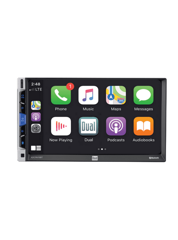 Dual Electronics XDCPA10BT 7 inch Double DIN Car Stereo, Certified Apple CarPlay Android, New