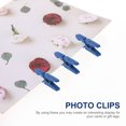 thumbnail image 4 of ORDDIART 300Set Photo Hanging Clips Mini Clips Blue Rectangular Christmas, 4 of 4