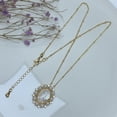 thumbnail image 5 of Saint Lady of Guadalupe,Virgen De Guadalupe Mother of Pearl Necklace 14K Gold Plated Medal Faith Necklace, 5 of 7
