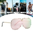 thumbnail image 5 of Gafas de sol V8, gafas de moda, gafas de sol personalizadas de una sola pieza, hechas de metal, 5 of 5