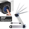thumbnail image 3 of Support de Livre Support pour Ordinateur Portable Support de Livre Réglable Plateau avec Trombones Ergonomique Multi-Hautes Angles Réglables Supports de Cuisine, 3 of 5