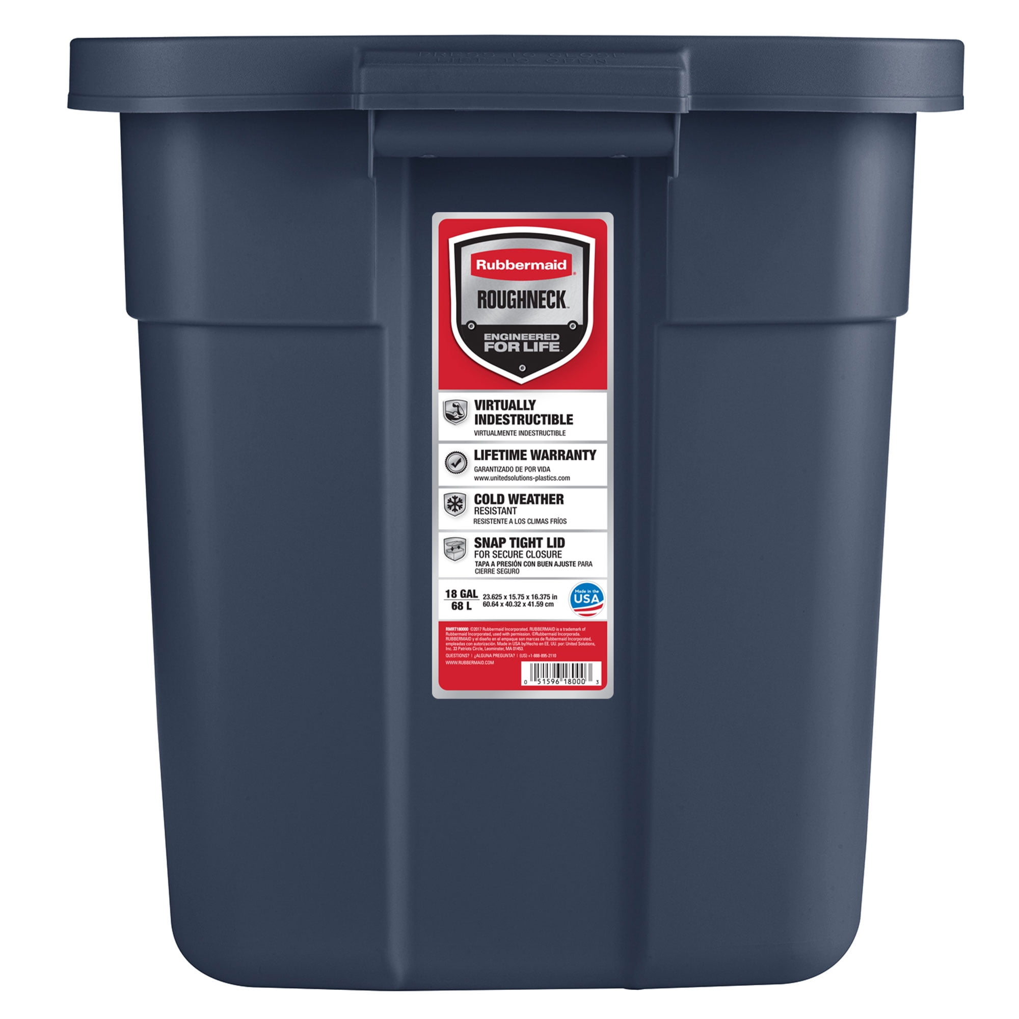 Rubbermaid 6-Pack Medium 10-Gallons (40-Quart) Dark Indigo Metallic Heavy  Duty Tote with Standard Snap Lid in the Plastic Storage Containers  department at