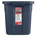 thumbnail image 5 of Rubbermaid 18 Gallon Stackable Storage Container, Dark Indigo Metallic, 6 Pack, 5 of 8
