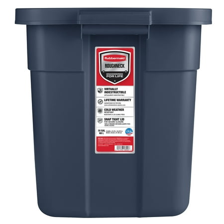 Rubbermaid Roughneck Rugged Stackable Storage Tote Container (6 Pack)