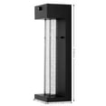thumbnail image 5 of JONATHAN Y Miranda 5.13" 1-Light Modern Industrial Iron/Seeded Glass with Dusk-to-Dawn Sensor Integrated LED Outdoor Sconce, Black, 5 of 11