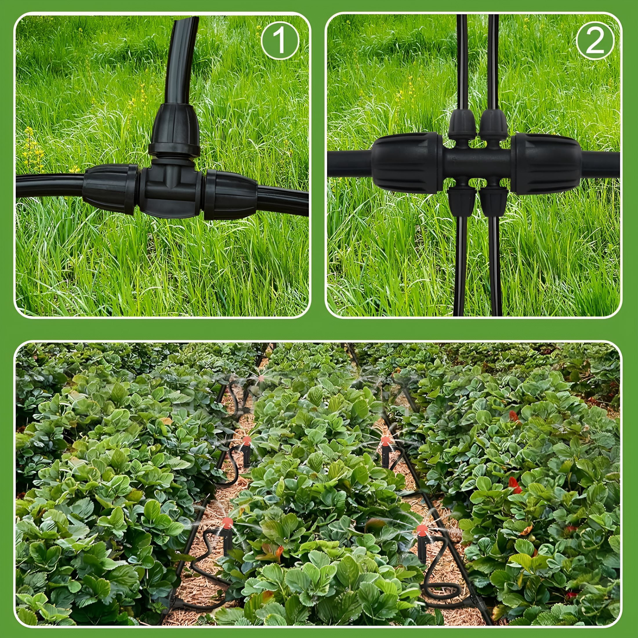 ICERUN 1/2 Inch Drip Irrigation Tubing-98.4Ft/30M Main Tubing Hose for Garden Irrigation System Kit,Plant Watering Irrigation Line Tubing