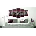 thumbnail image 2 of Tiptophomedecor Glamour Canvas Wall Art - Burgundy Elegance - Stretched & Framed Ready To Hang Art, 2 of 4